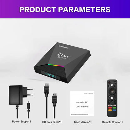 📺 Android TV Box Z1 Max | Android 15 | 8K | WiFi 5G | Bluetooth 5.0 | Telecomando Vocale | IPTV