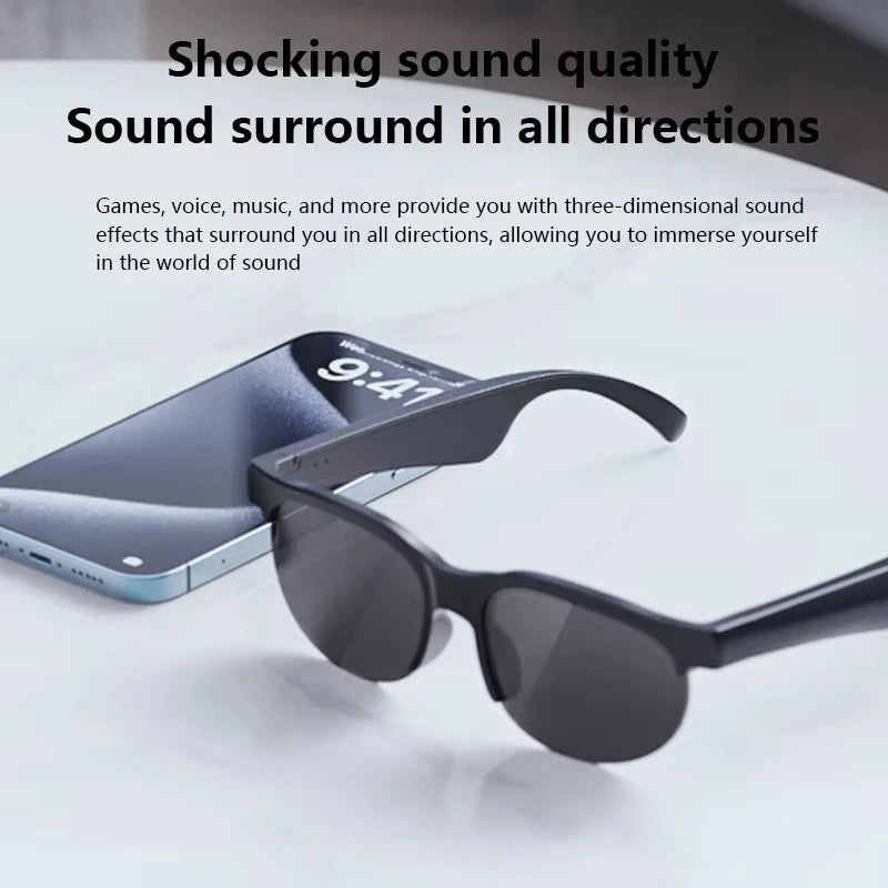 🕶️ Occhiali Intelligenti Lenovo 2026 – Traduttore IA, Bluetooth, Musica e Chiamate | Uomo e Donna