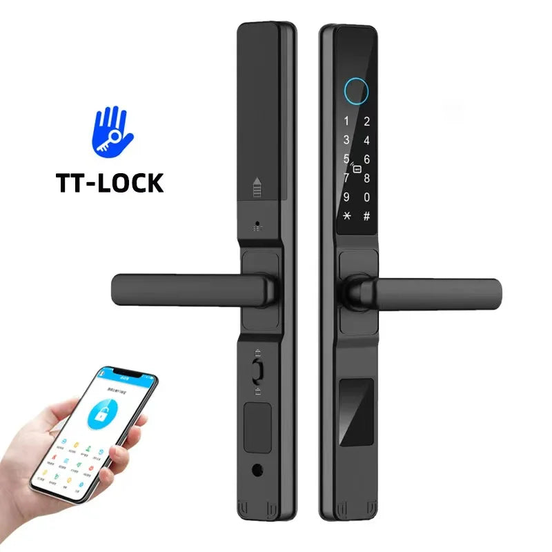 Serratura Intelligente TTLock — Impronta, Codice, RFID, App, Alexa — IP66 Alluminio per Porte