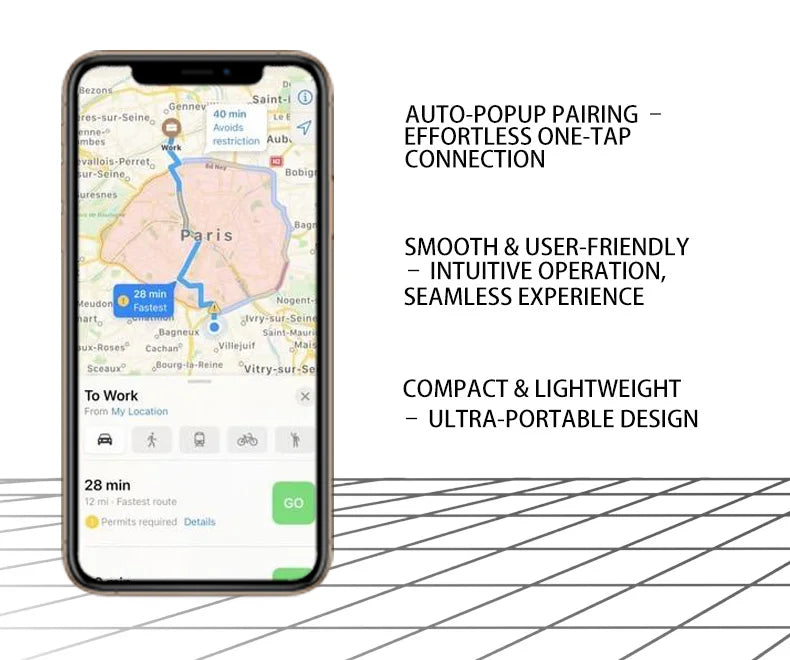 Localizzatore GPS Mini — Compatibile con Android e Google Find My — Per Auto, Bici e Altro