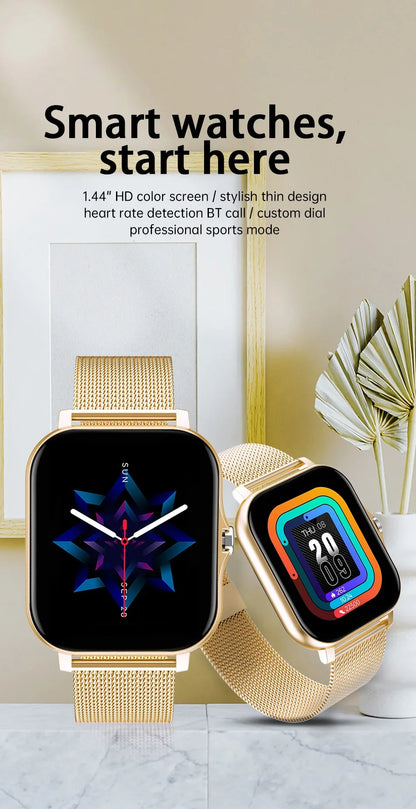 ⌚ Smartwatch Bluetooth con Chiamate | Schermo Touch 1.44" | Ricarica Magnetica | 8 Colori