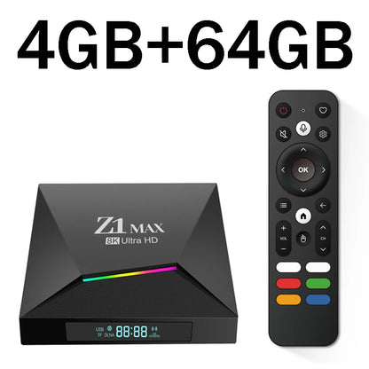 📺 Android TV Box Z1 Max | Android 15 | 8K | WiFi 5G | Bluetooth 5.0 | Telecomando Vocale | IPTV