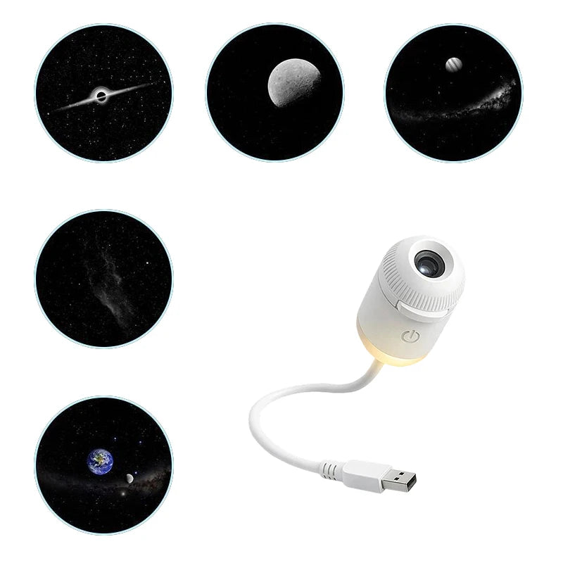 ✨ Proiettore Galassia Mini USB | Luce Notturna Cielo Stellato | Decorazione Camera & Regalo
