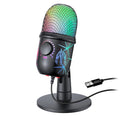 🎤 Microfono USB Condensatore RGB | Riduzione Rumore | Jack Auricolari | Gaming, Podcast & Streaming