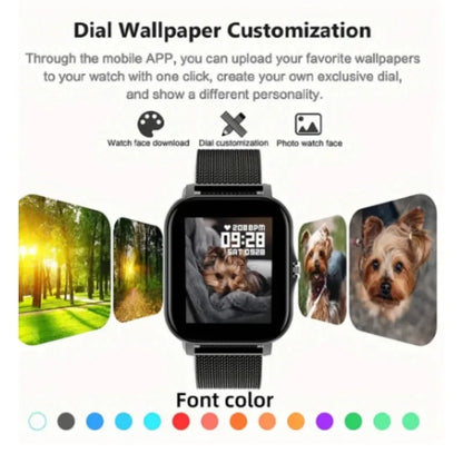 ⌚ Smartwatch Bluetooth con Chiamate | Schermo Touch 1.44" | Ricarica Magnetica | 8 Colori