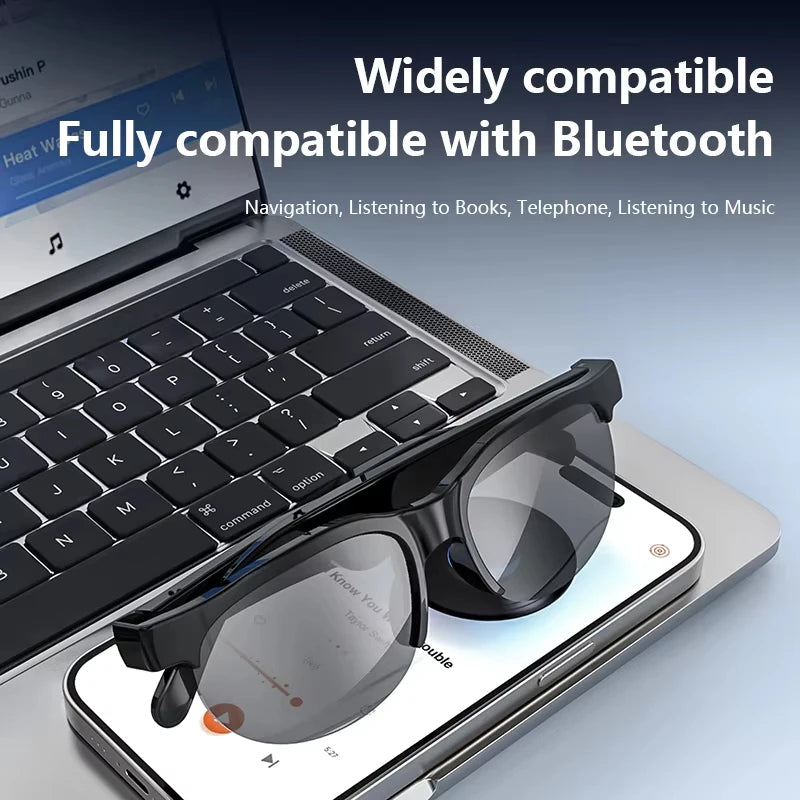 🕶️ Occhiali Intelligenti Lenovo 2026 – Traduttore IA, Bluetooth, Musica e Chiamate | Uomo e Donna