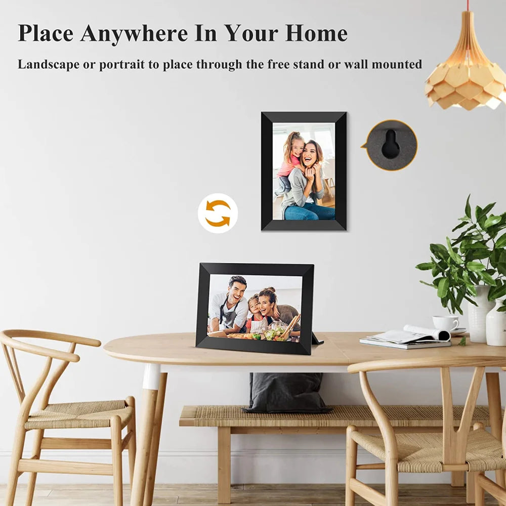 🖼️ Cornice Digitale WiFi 10.1" | Schermo IPS HD Touch | 32GB/64GB | App Frameo | Regalo Perfetto