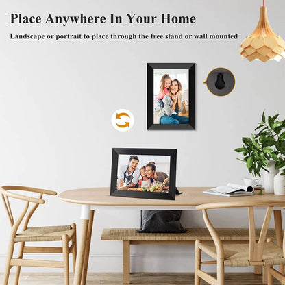 🖼️ Cornice Digitale WiFi 10.1" | Schermo IPS HD Touch | 32GB/64GB | App Frameo | Regalo Perfetto