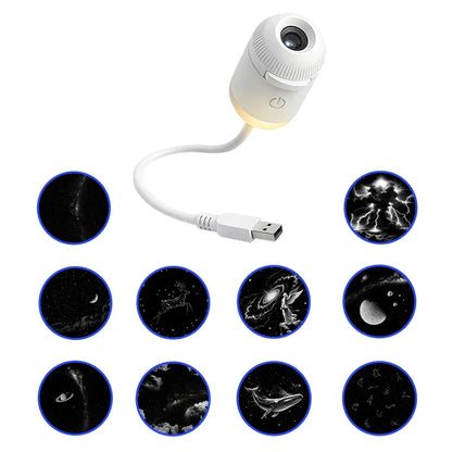 ✨ Proiettore Galassia Mini USB | Luce Notturna Cielo Stellato | Decorazione Camera & Regalo
