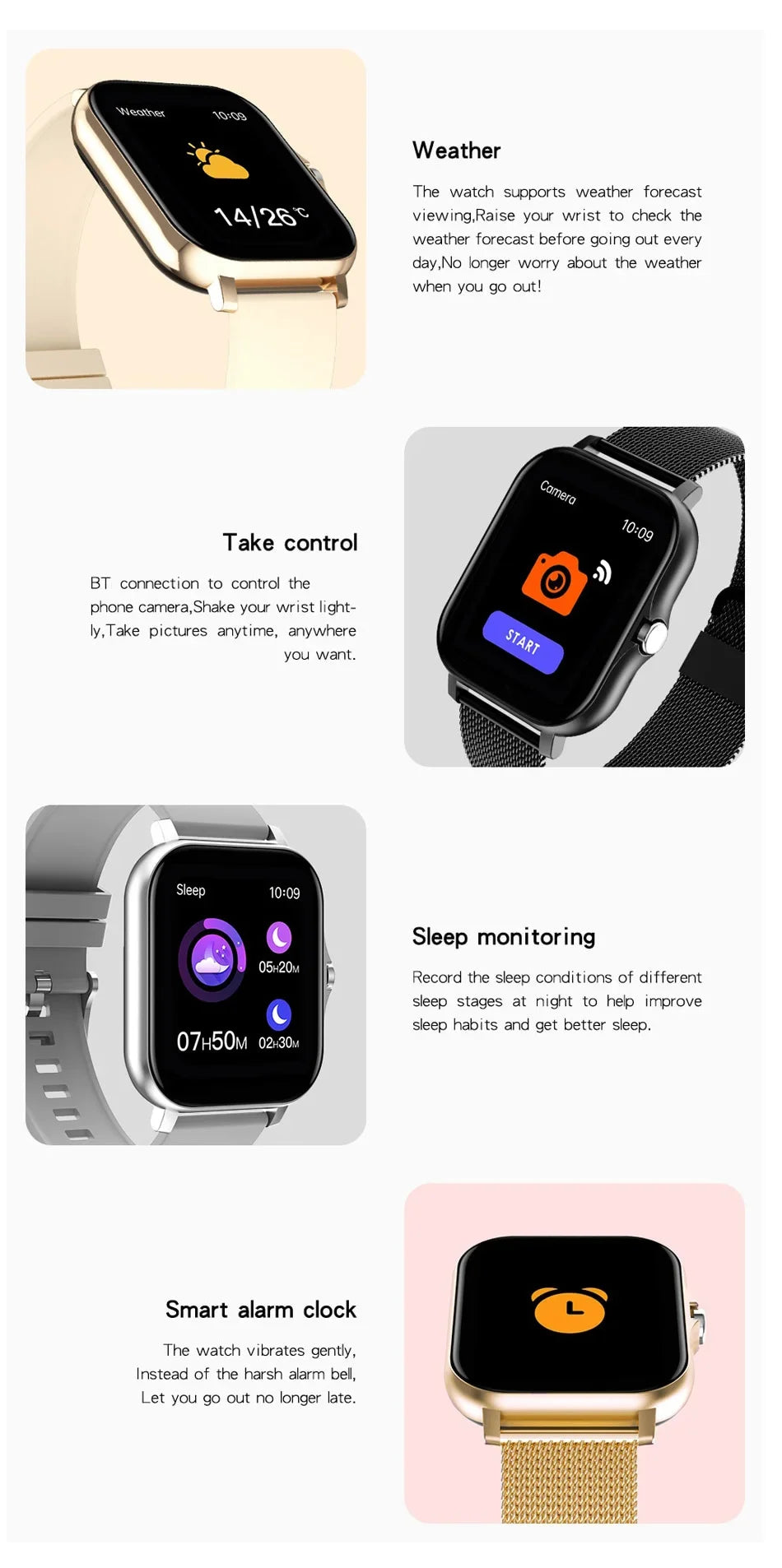 ⌚ Smartwatch Bluetooth con Chiamate | Schermo Touch 1.44" | Ricarica Magnetica | 8 Colori