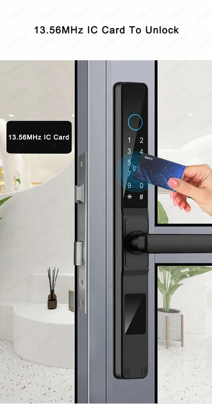 Serratura Intelligente TTLock — Impronta, Codice, RFID, App, Alexa — IP66 Alluminio per Porte